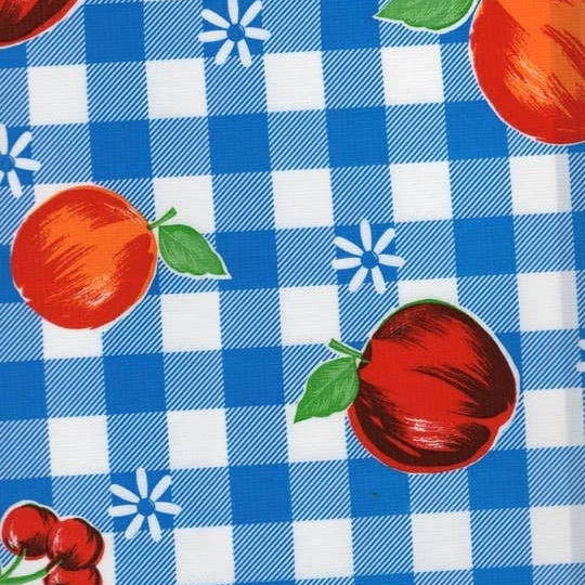 Riverside Oilcloth on Blue