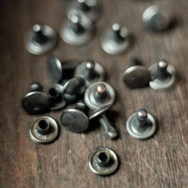 Brass (Antique) Rivets, 9mm  - 20 pack