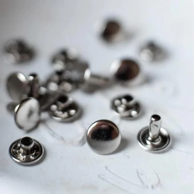 Nickel Rivets, 9mm - 20 pack