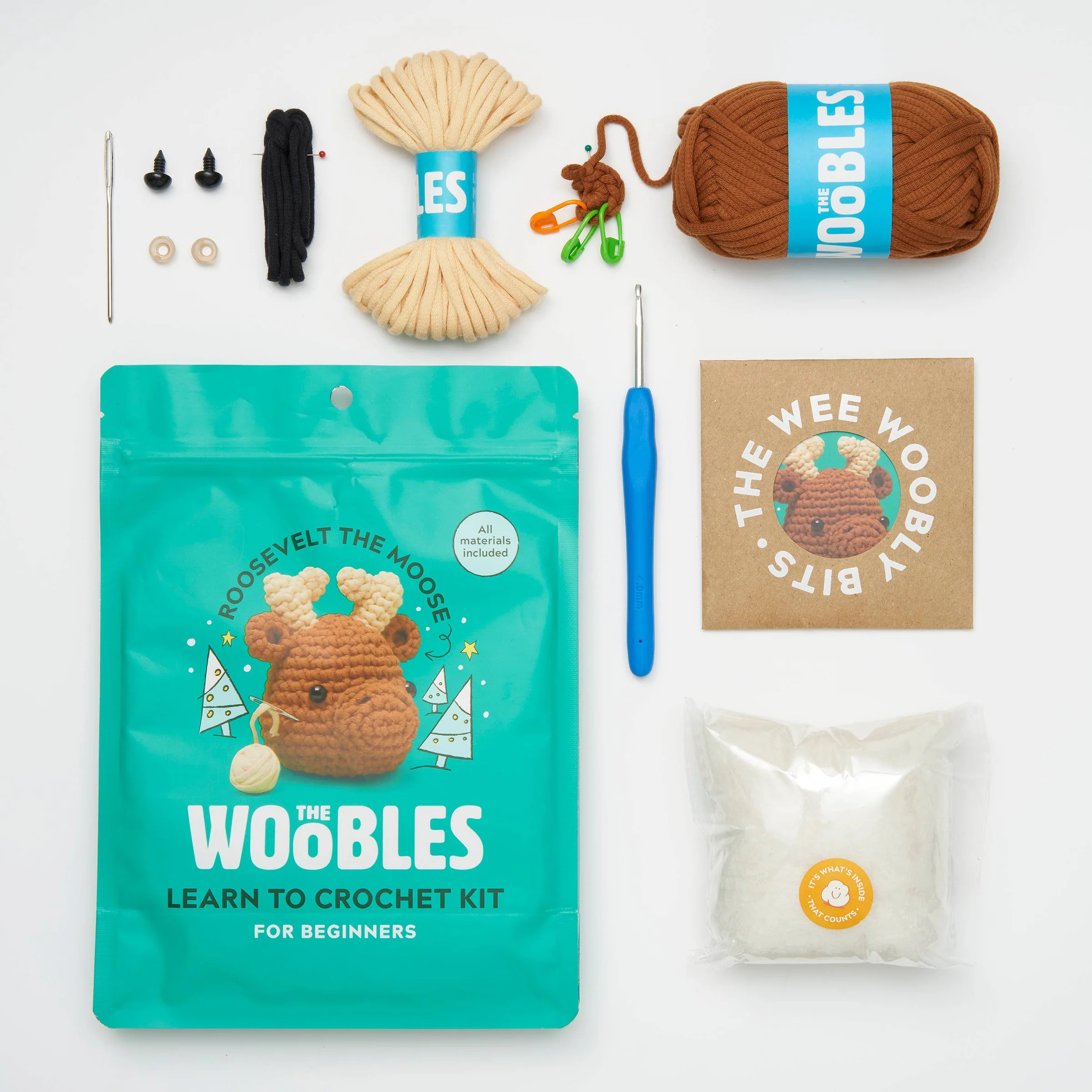 Roosevelt the Moose Crochet Kit - Image 3