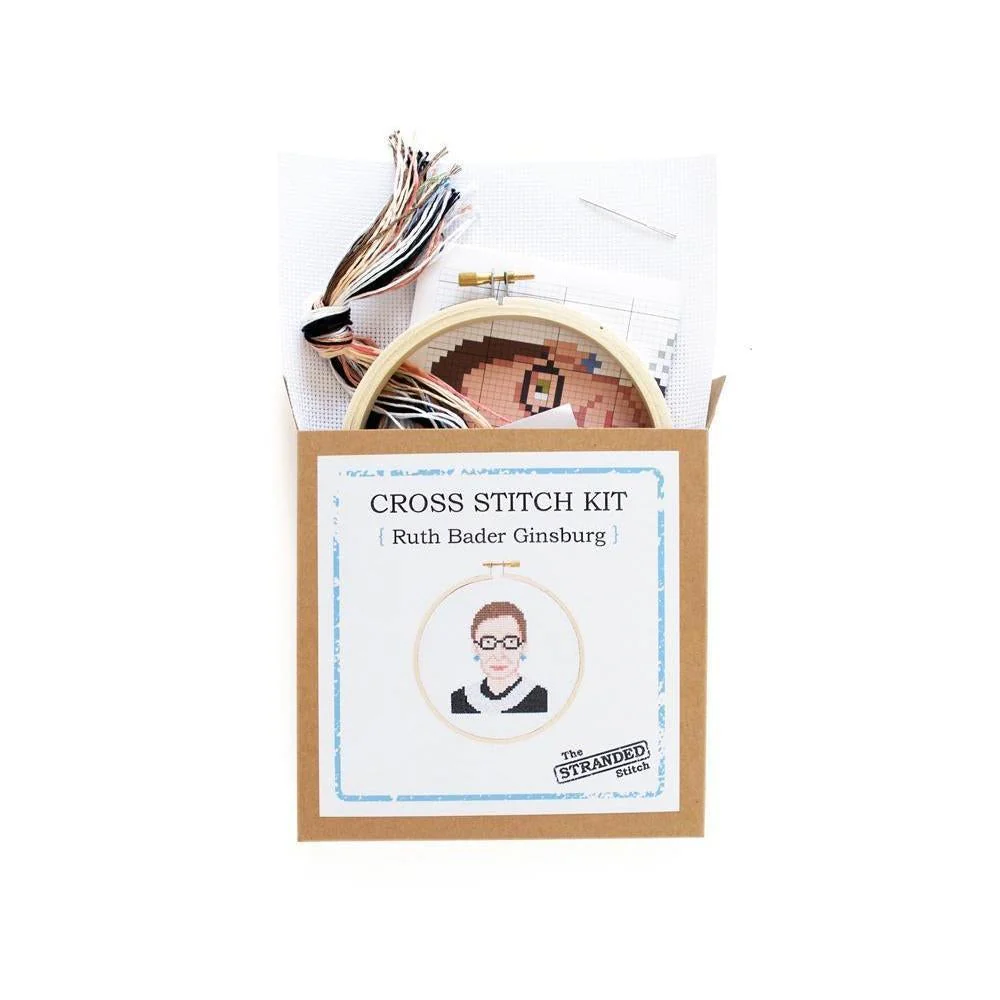 Ruth Bader Ginsburg DIY Cross Stitch Kit - Image 2
