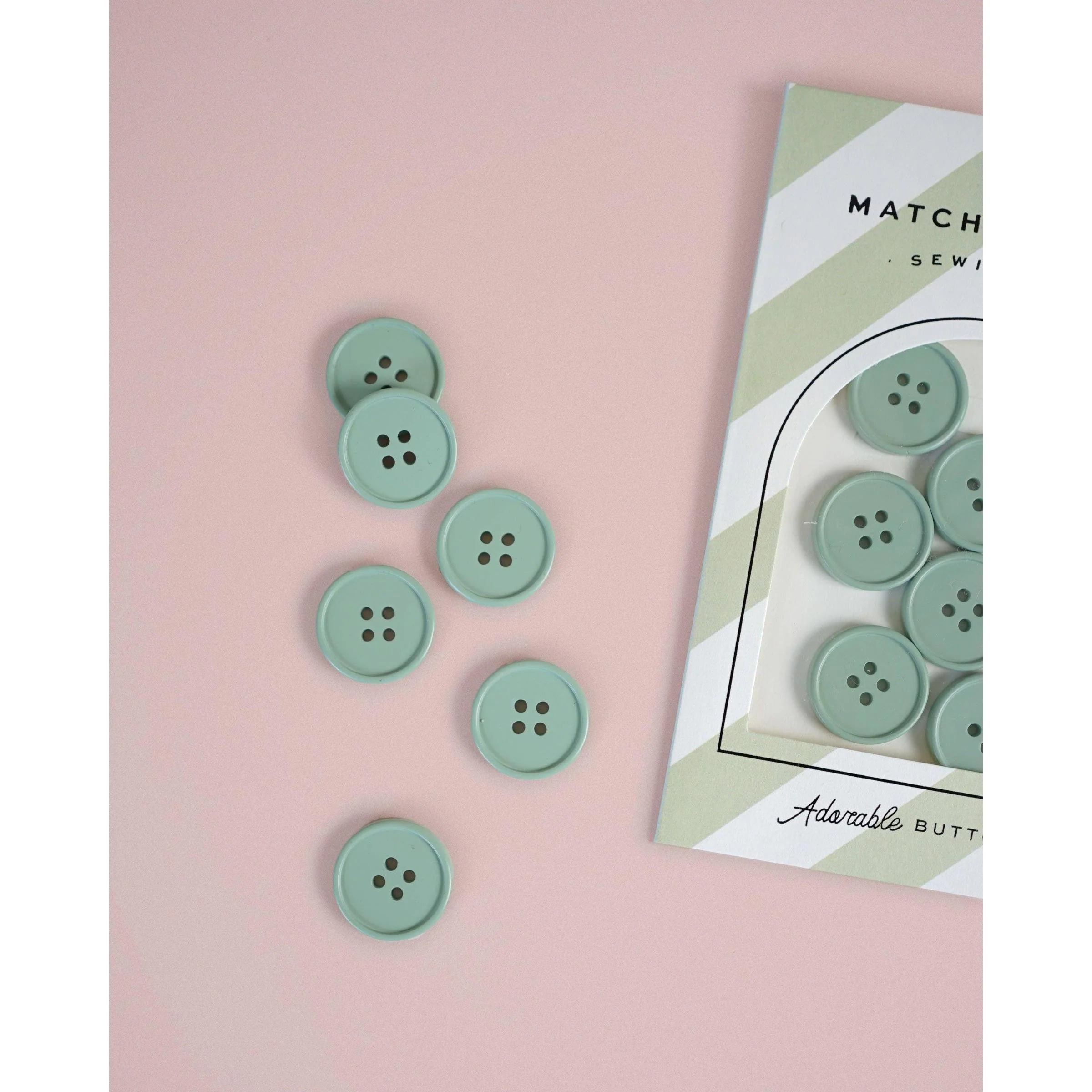 Sage 7/8" Retro Buttons - Image 2