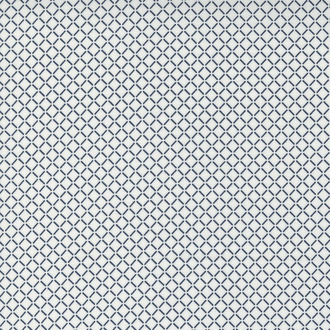 Sail Check Cream Navy