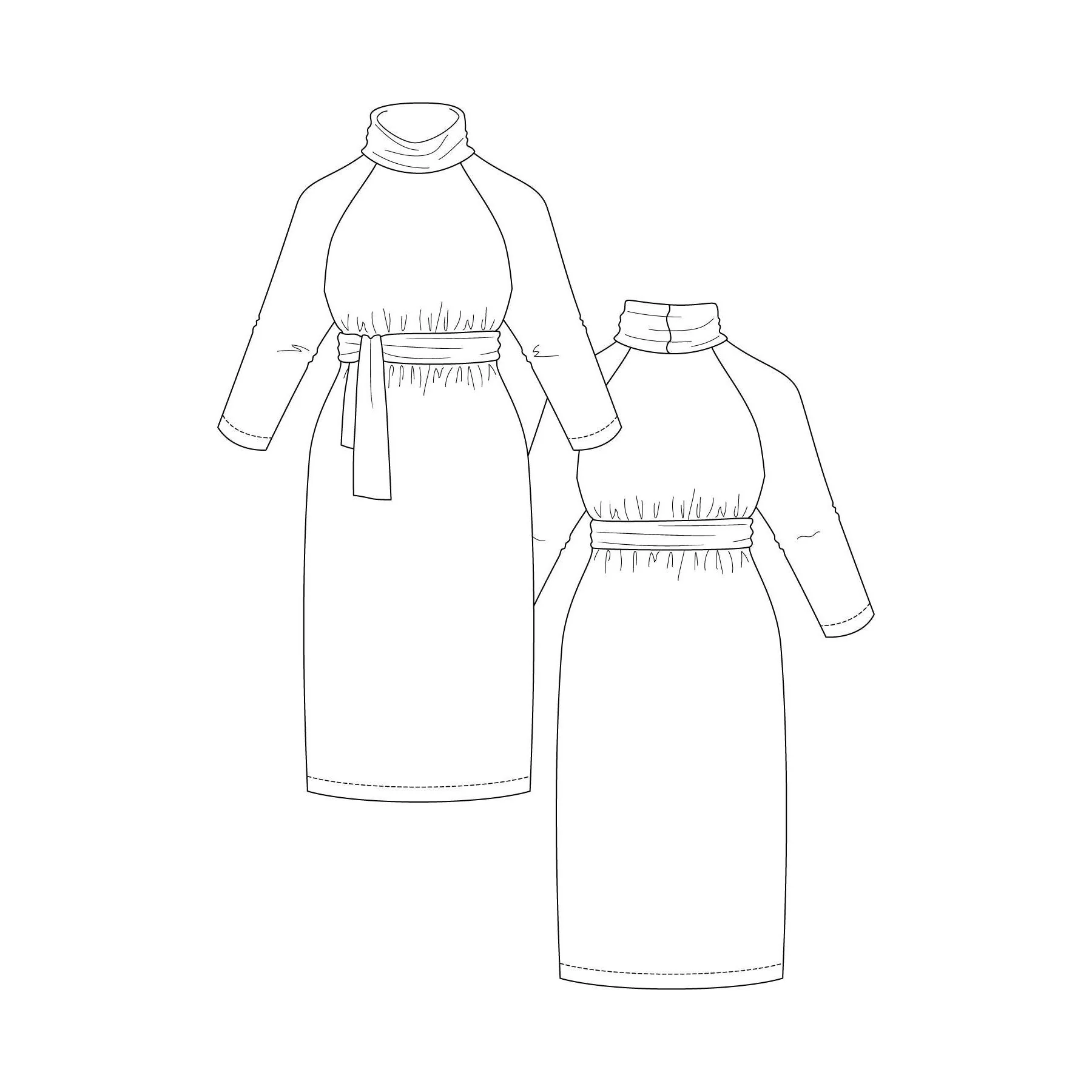 SALLA Sweater Dress Pattern - PDF DOWNLOAD - Image 4