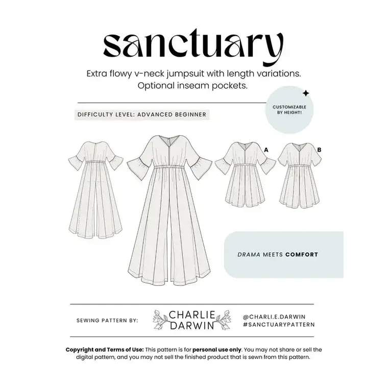 Sanctuary Jumpsuit Pattern - Image 2