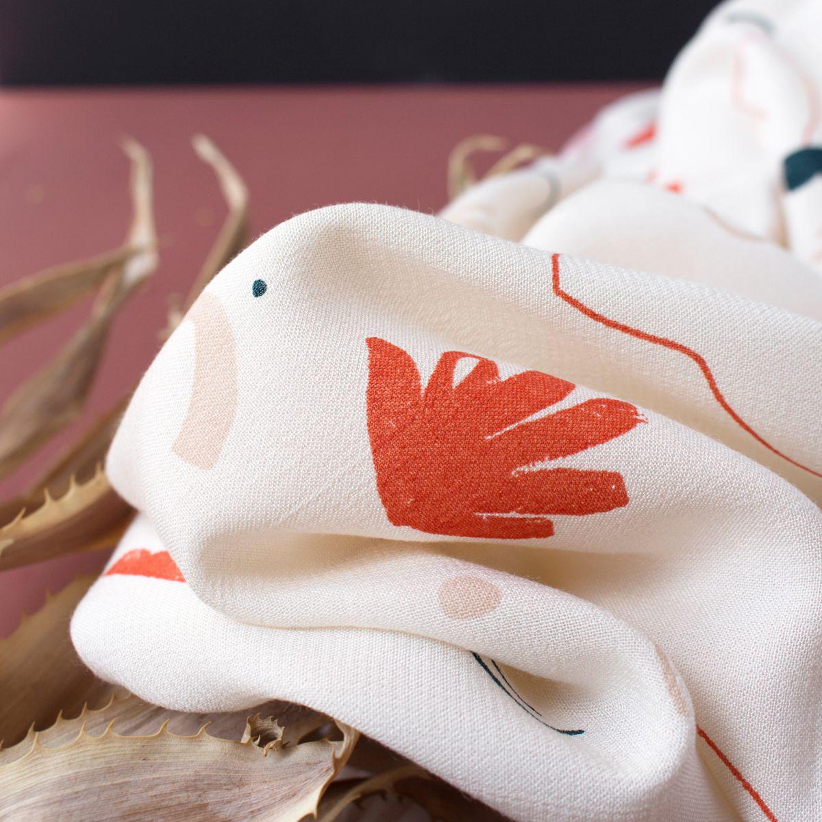 Sandstorm Off-White Viscose - Image 2