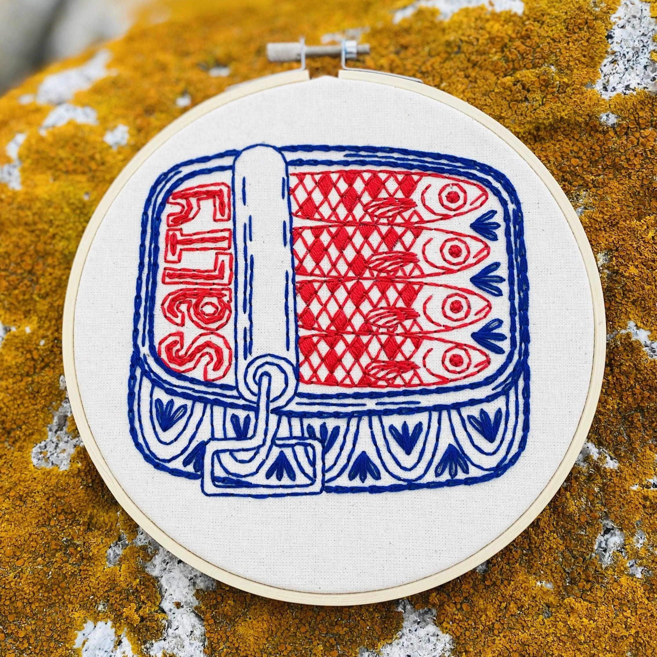 Sardines Embroidery Kit
