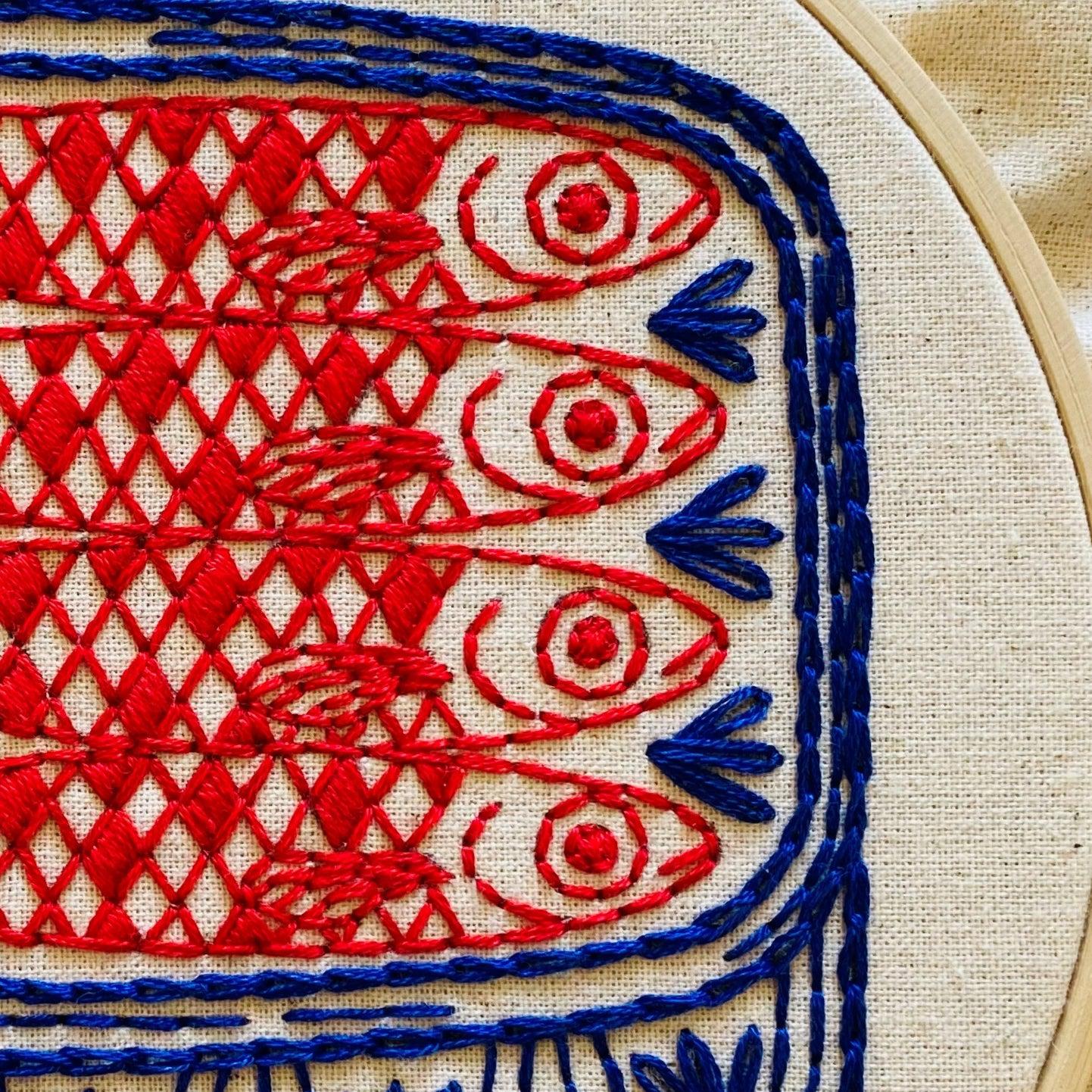 Sardines Embroidery Kit - Image 3