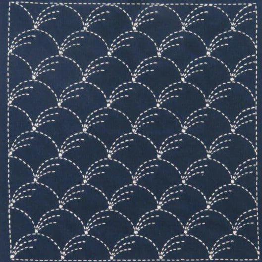 Sashiko Sampler, No. 201 - Nowaki Navy - Image 2