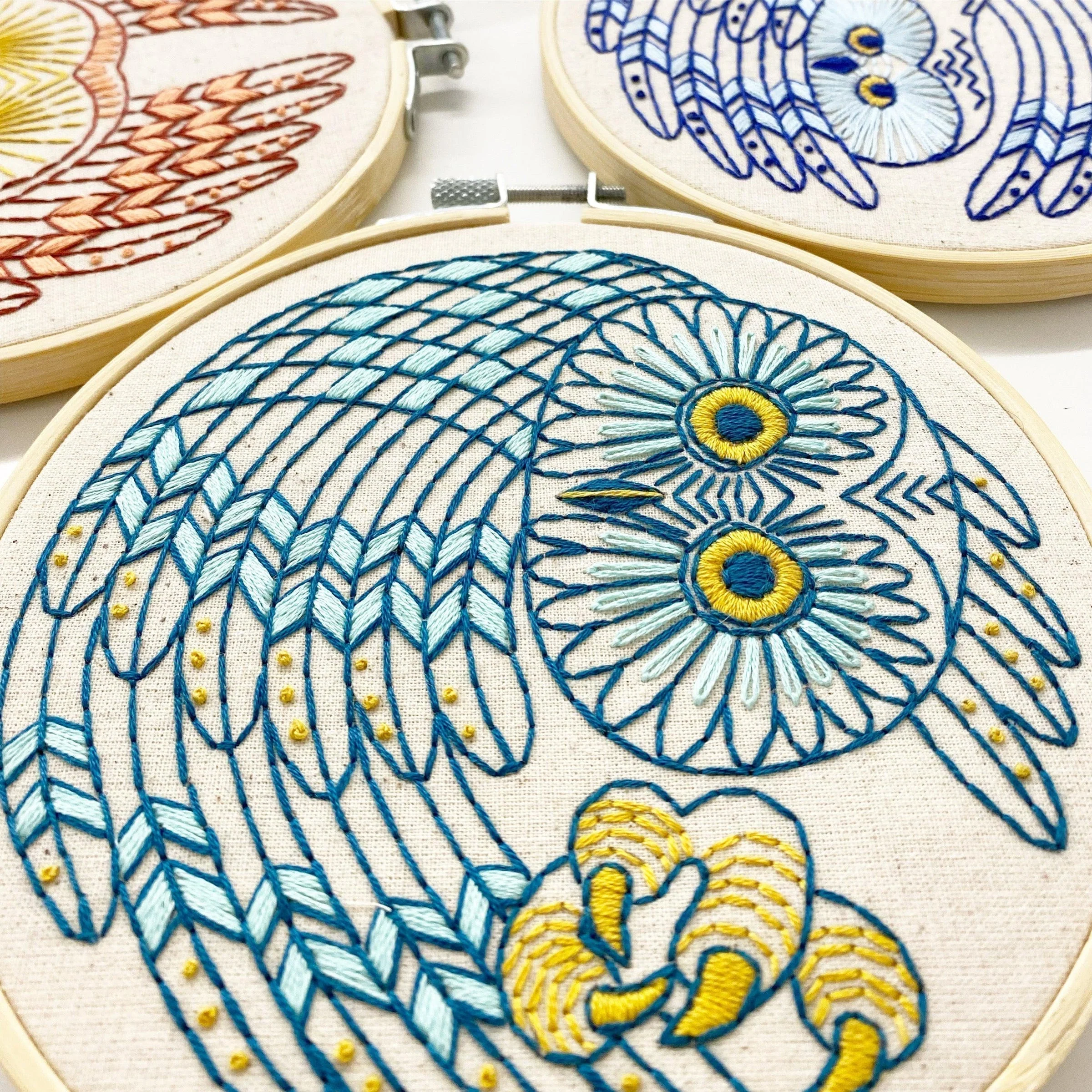 Saw Whet Owl Embroidery Kit - Image 4