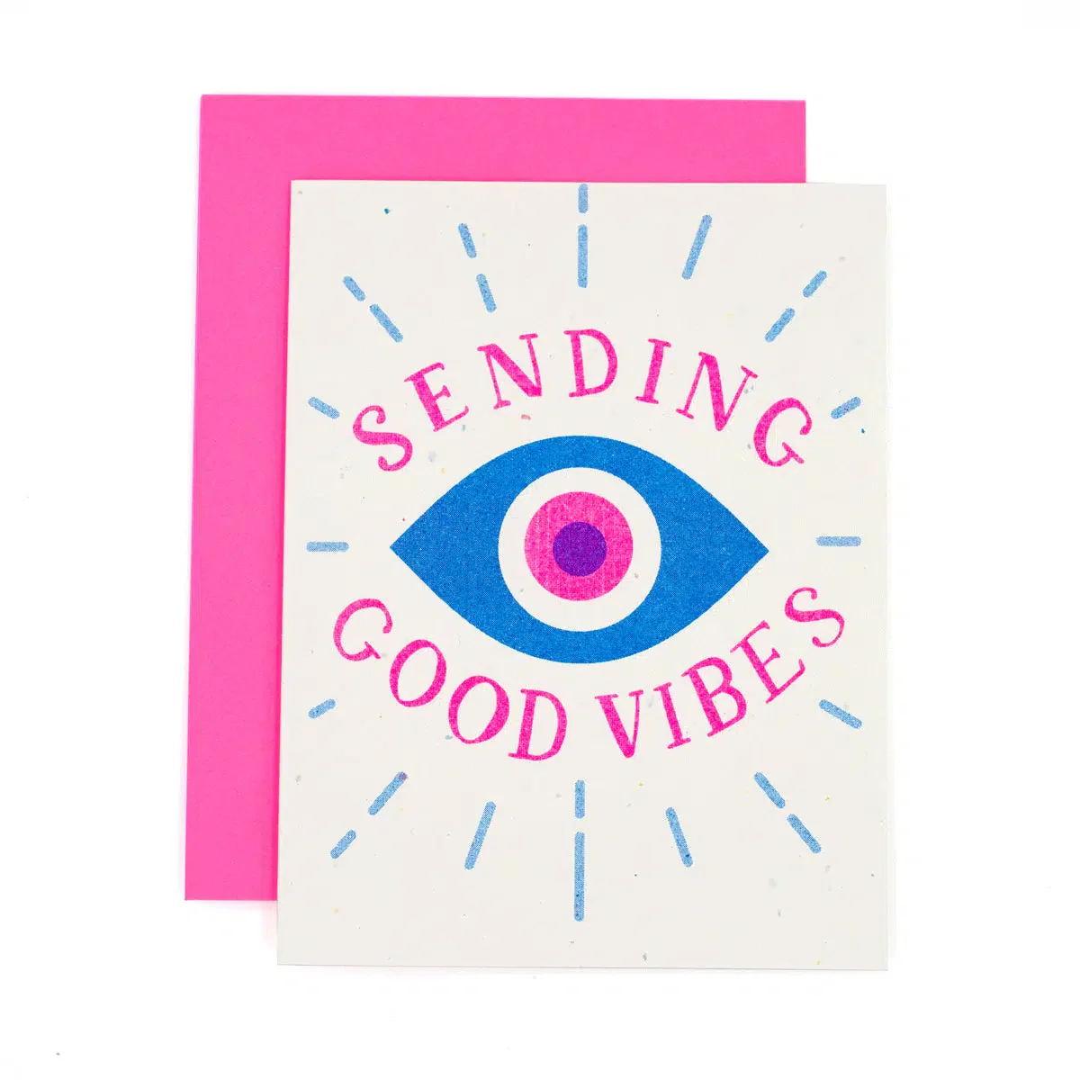 Sending Good Vibes Evil Eye Greeting Card