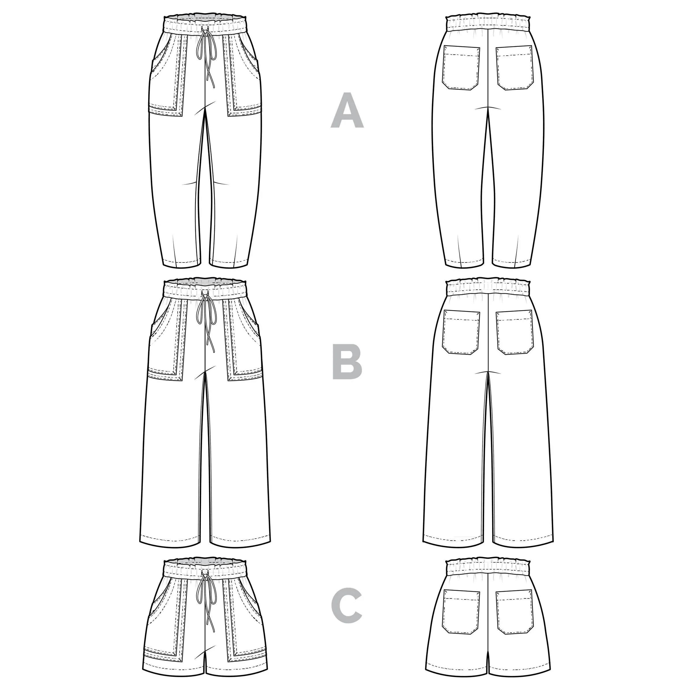 Sepia Pants & Shorts Pattern - PDF DOWNLOAD - Image 20