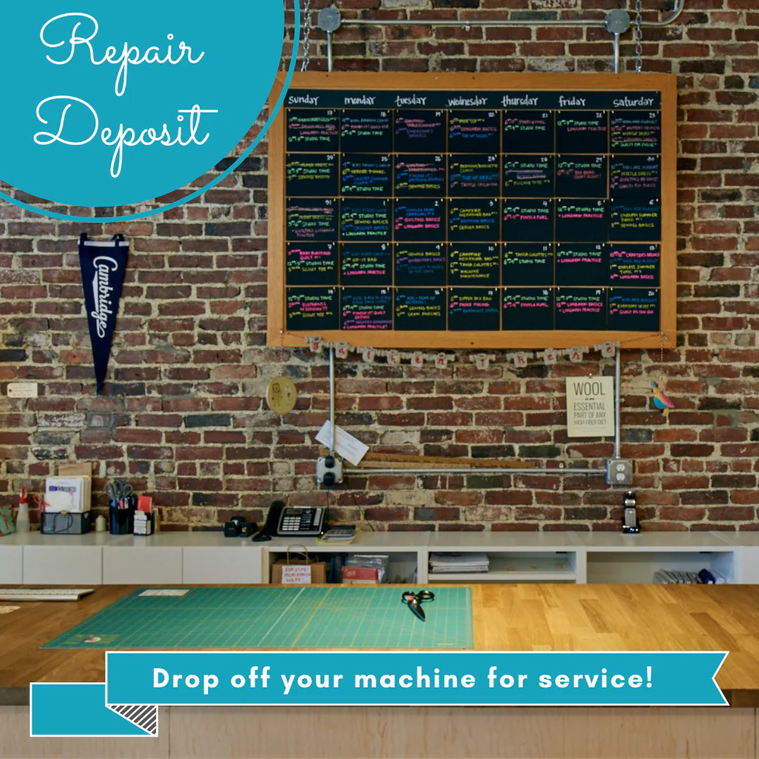 sewing machine service & repair deposit