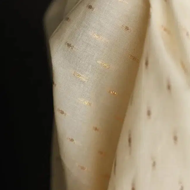 Shooting Star Sheer Natural Indian Cotton - Image 2