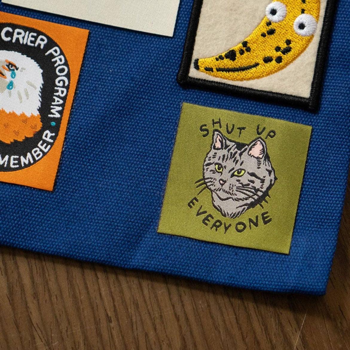 Shut Up Everyone Woven Peel & Stick Patch - Image 2