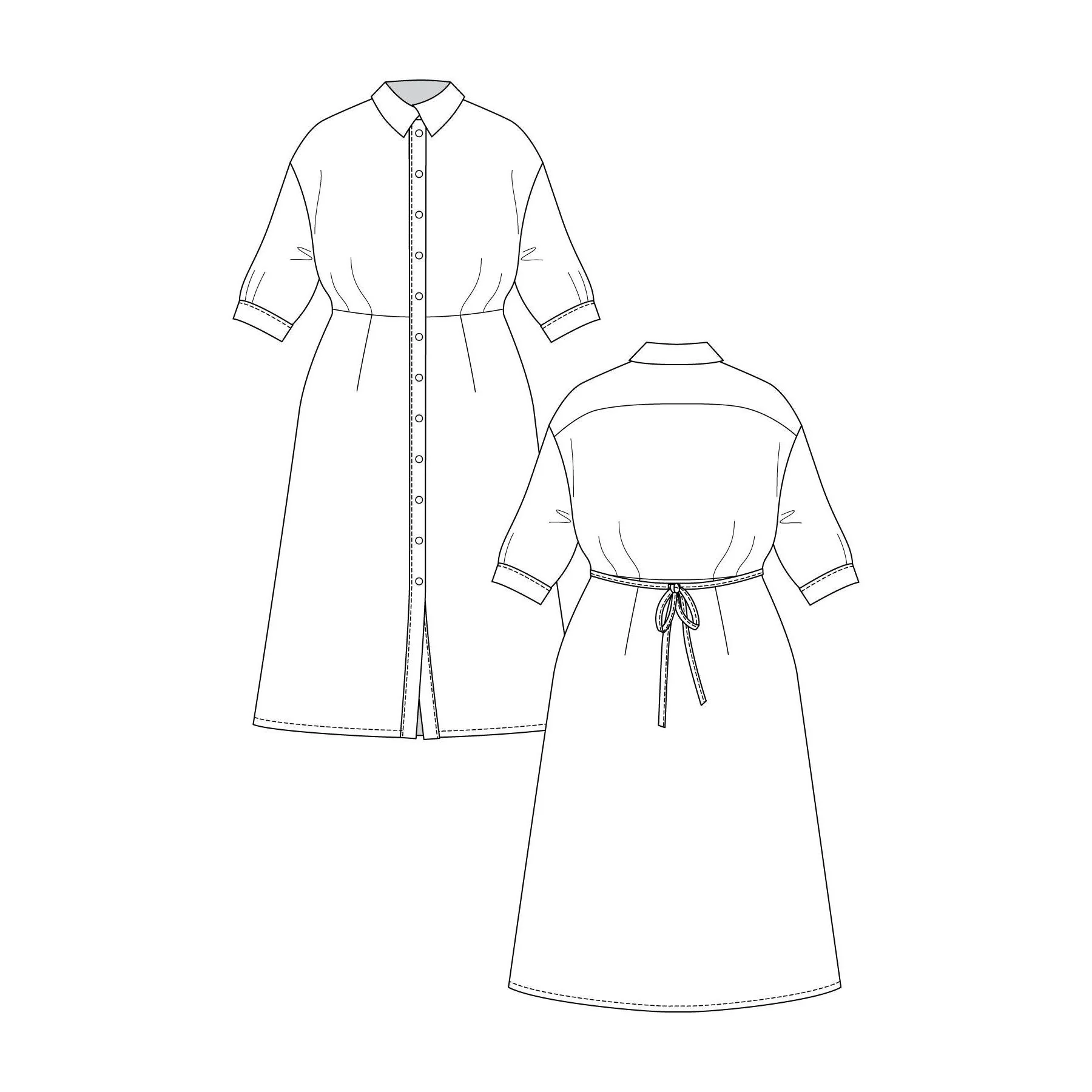 SILMU Shirt & Shirt Dress Pattern - PDF DOWNLOAD - Image 7
