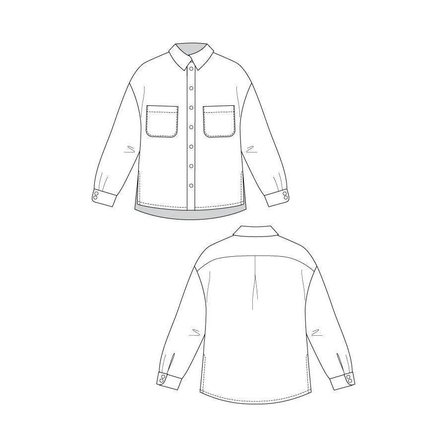 SILMU Shirt & Shirt Dress Pattern - PDF DOWNLOAD - Image 8