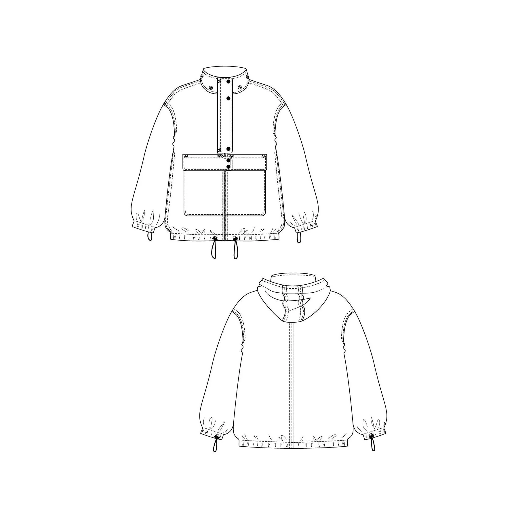 SIRKKA Hooded Jacket Pattern - PDF DOWNLOAD - Image 5