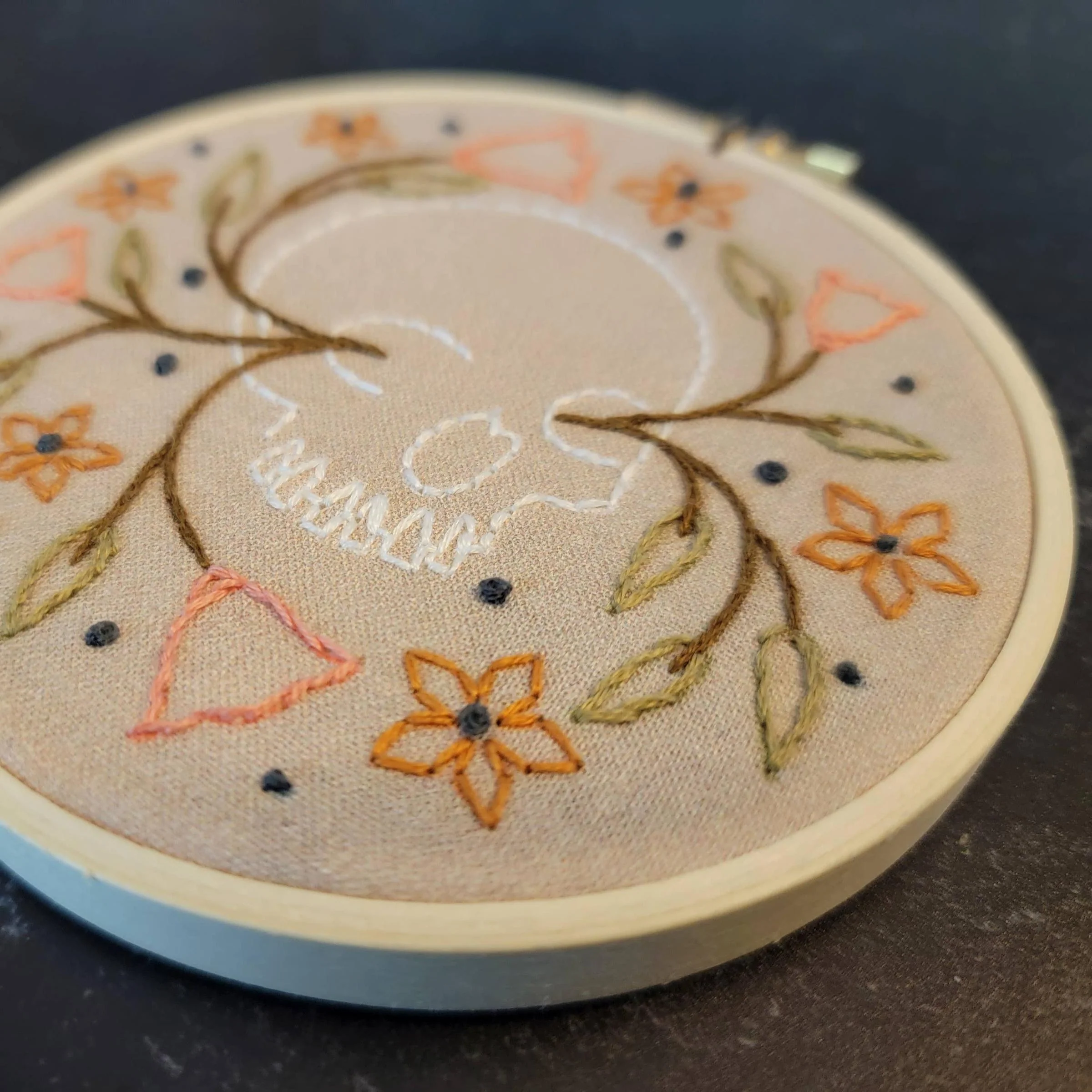 Skull, 4" Embroidery Kit - Image 2