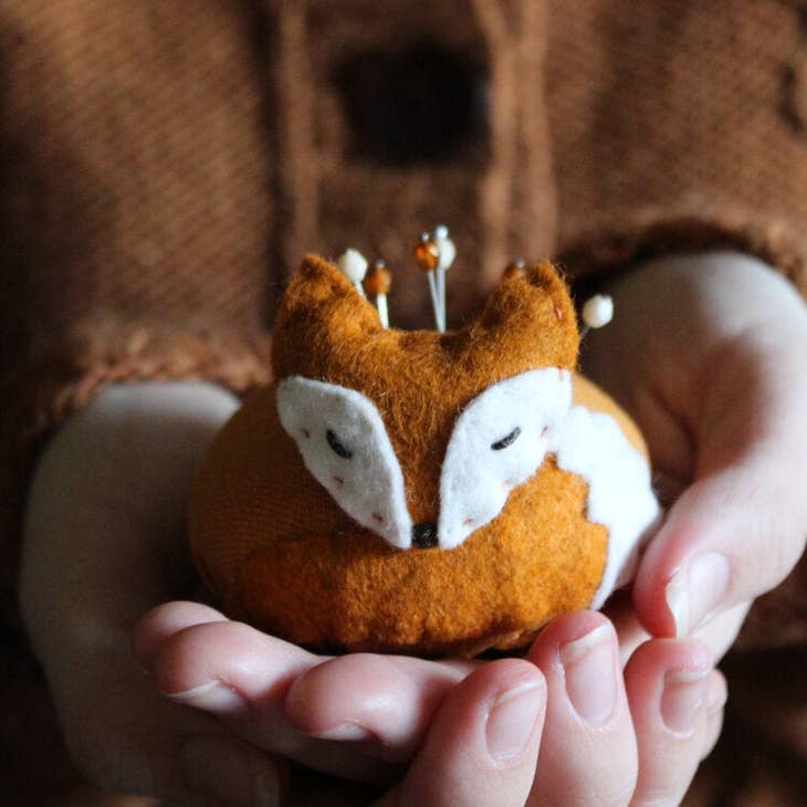 Sleepy Fox Pincushion Pattern