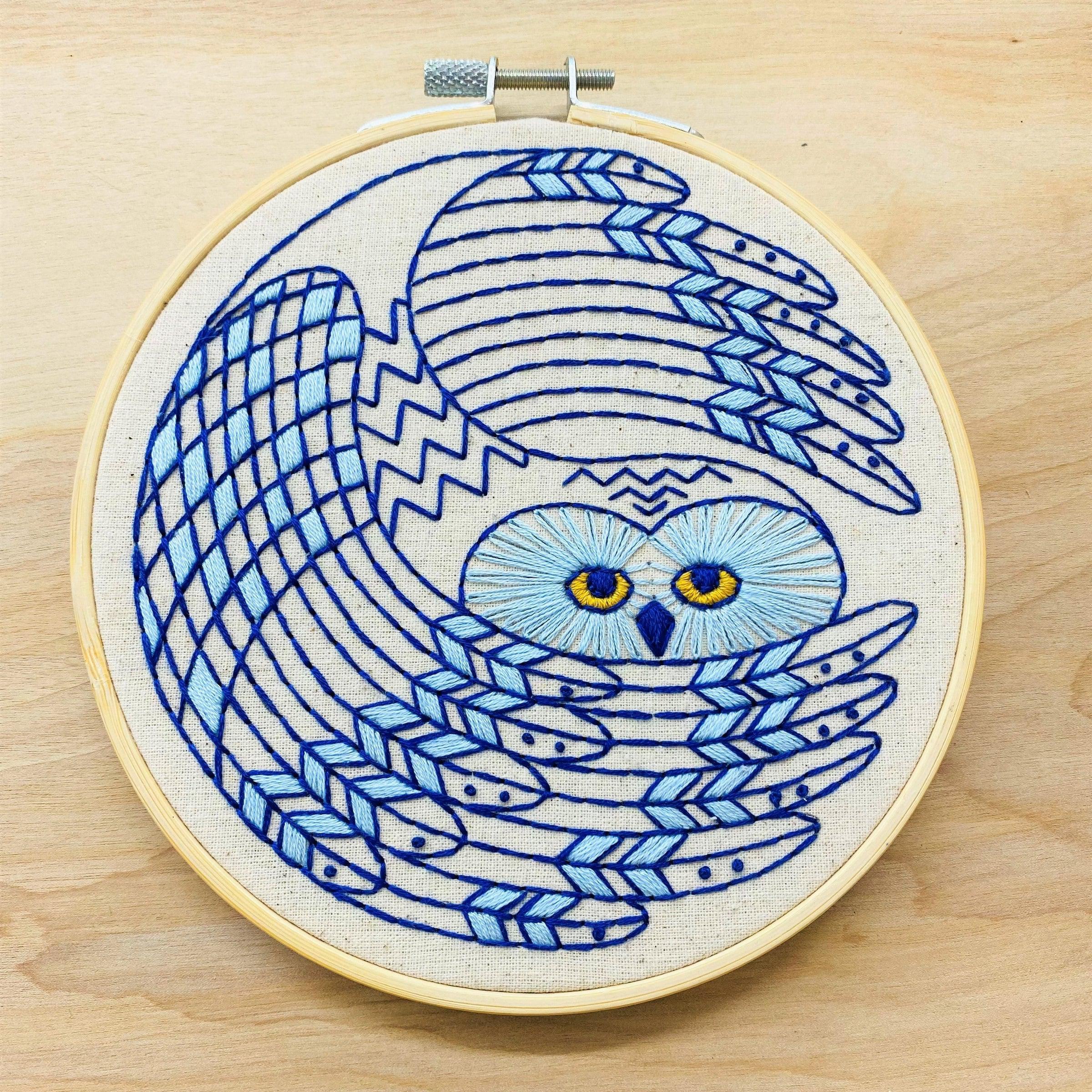 Snowy Owl Embroidery Kit - Image 2
