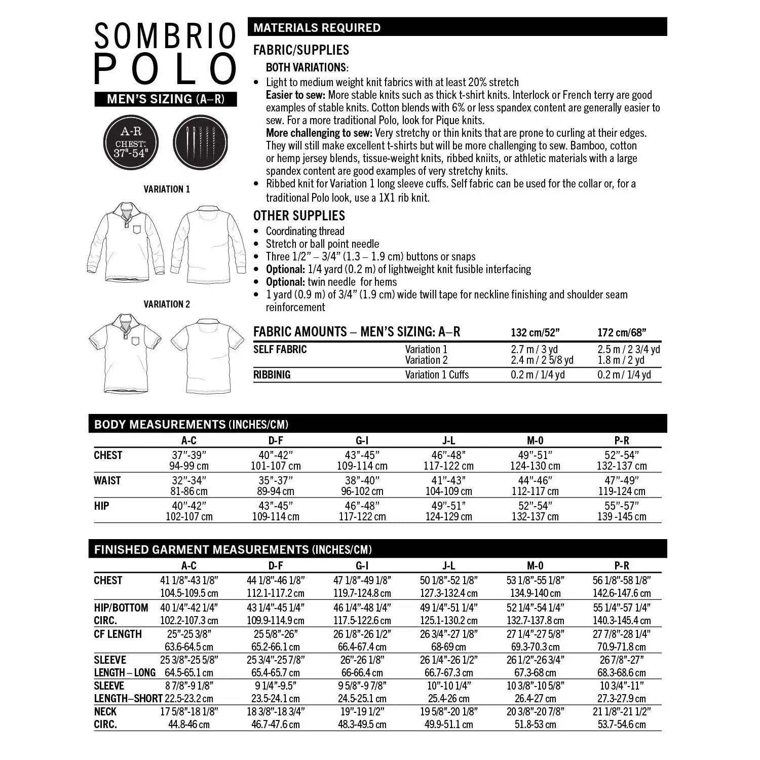 Sombrio Polo Pattern (Men's) - PDF DOWNLOAD - Image 6