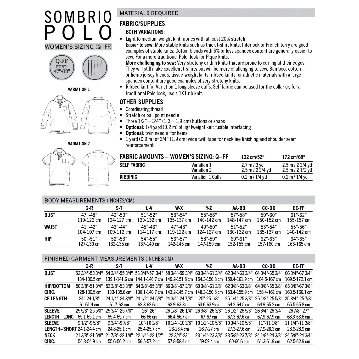 Sombrio Polo Pattern (Women's) - PDF DOWNLOAD - Image 4