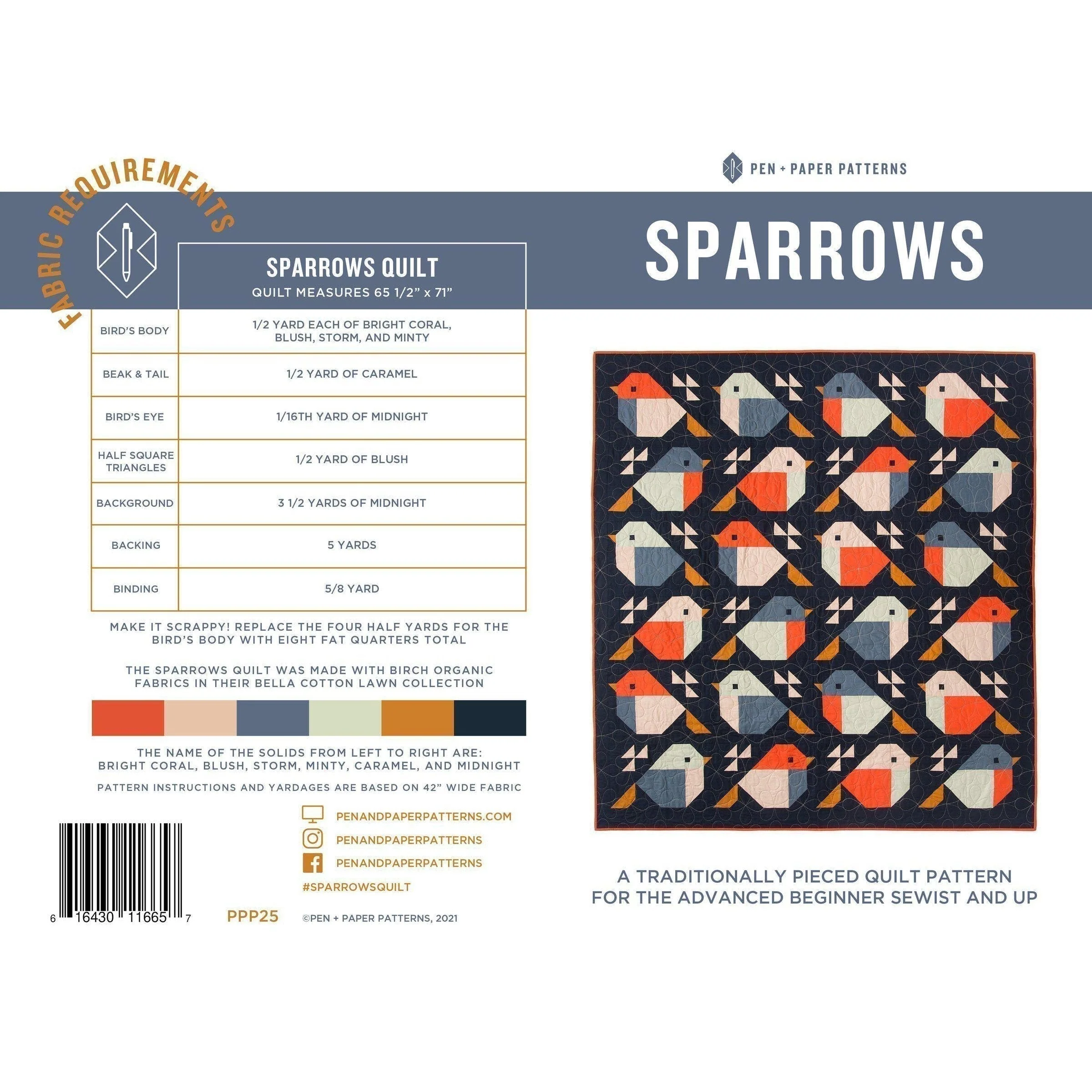 Sparrows Quilt Pattern - Image 3
