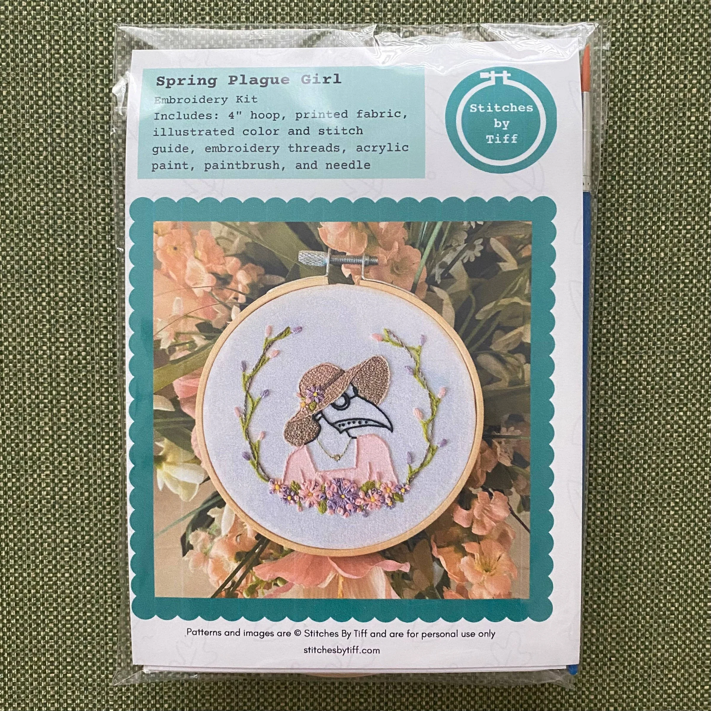 Spring Plague Doctor Embroidery Kit - Image 4