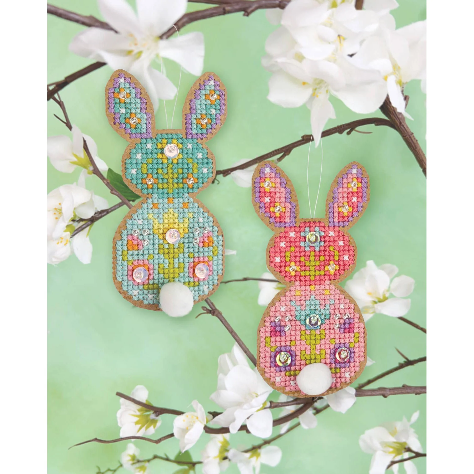 Springamajigs: Bunnies - Cross Stitch Ornament Kit