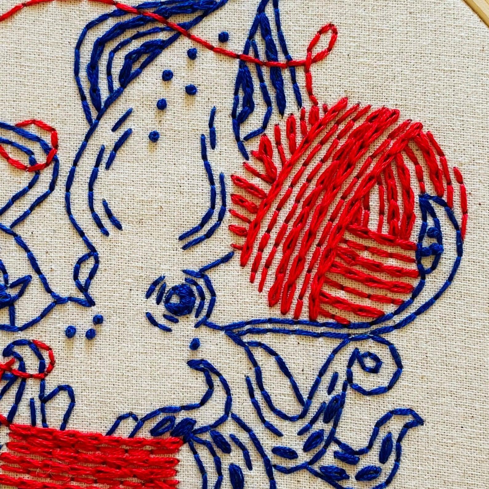 Squid Balling Yarn Embroidery Kit - Image 3