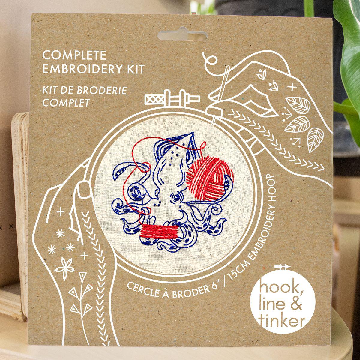 Squid Balling Yarn Embroidery Kit - Image 6