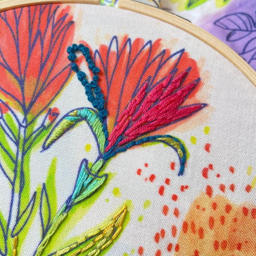 Stash Buster Wildflowers Embroidery Kit - Image 3