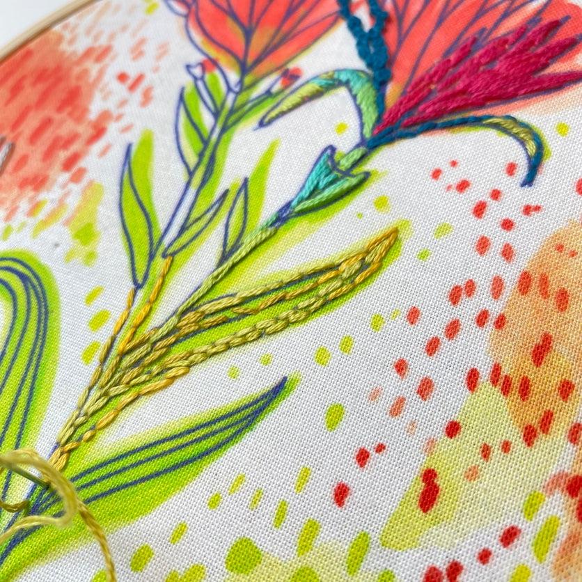 Stash Buster Wildflowers Embroidery Kit - Image 4