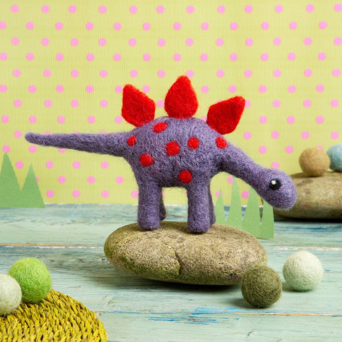 Stegosaurus Mini Needle Felting Kit