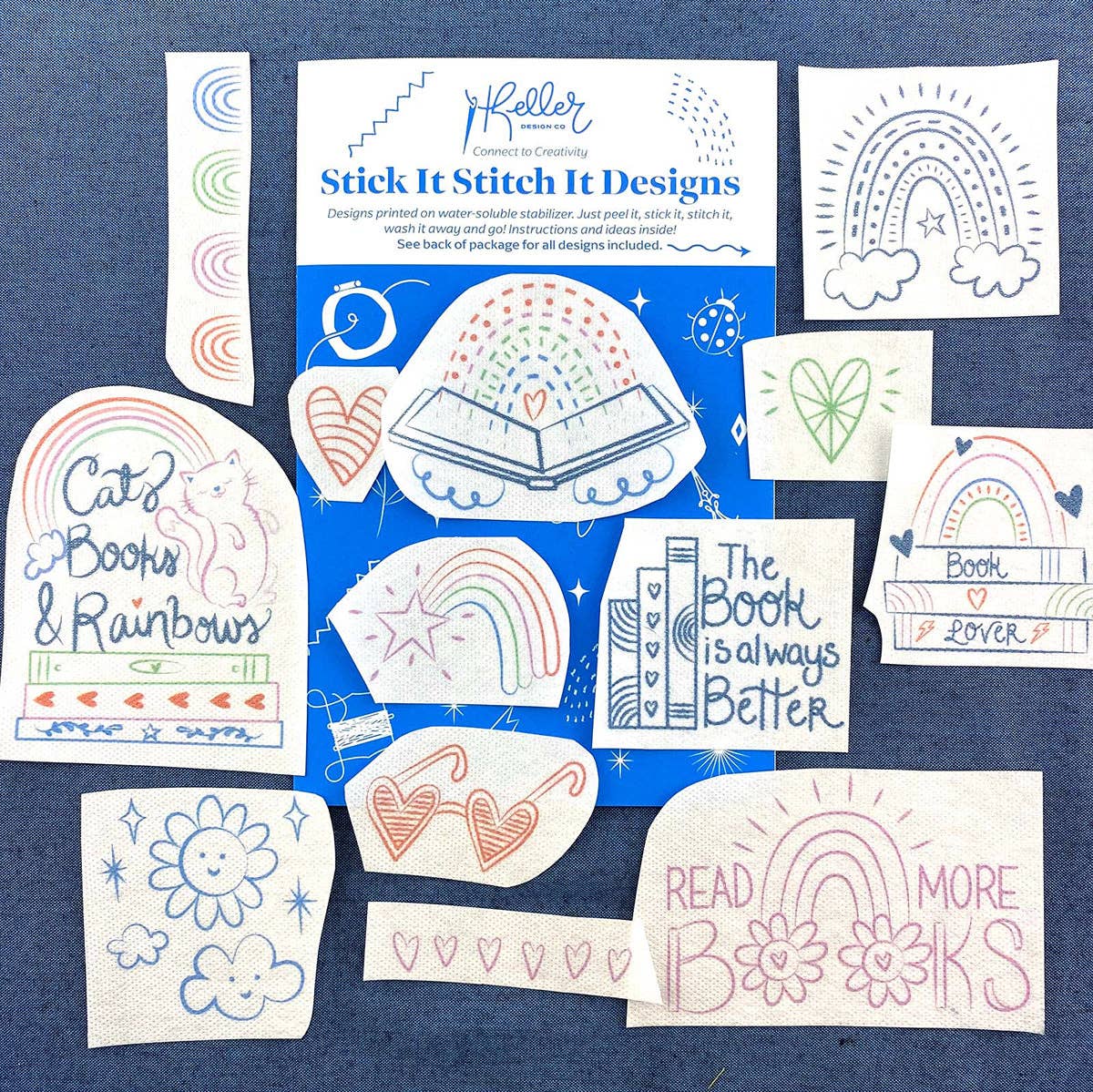 Stick It Stitch It  - Cats, Books, Rainbows - Image 2