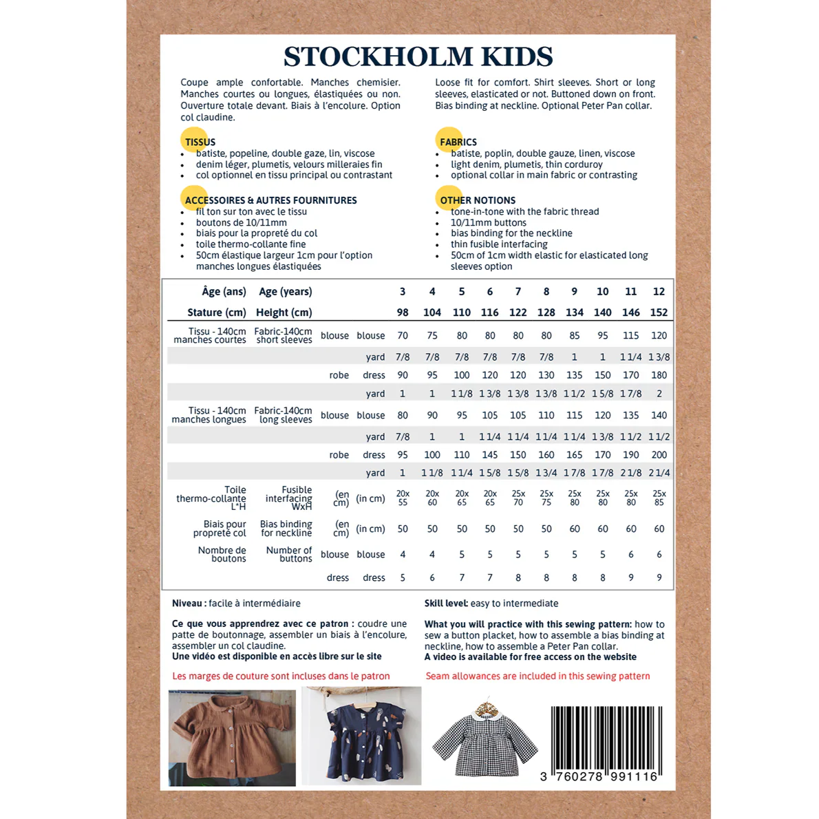 Stockholm Blouse & Dress Pattern - Image 6