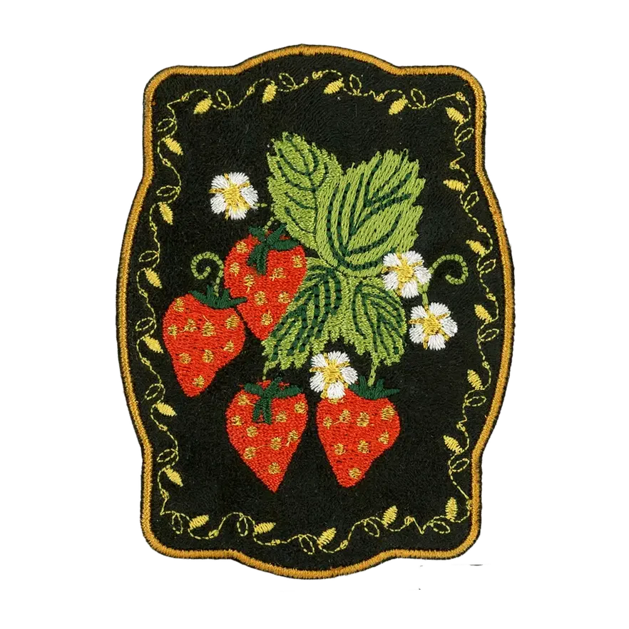 Strawberries Iron-On Patch