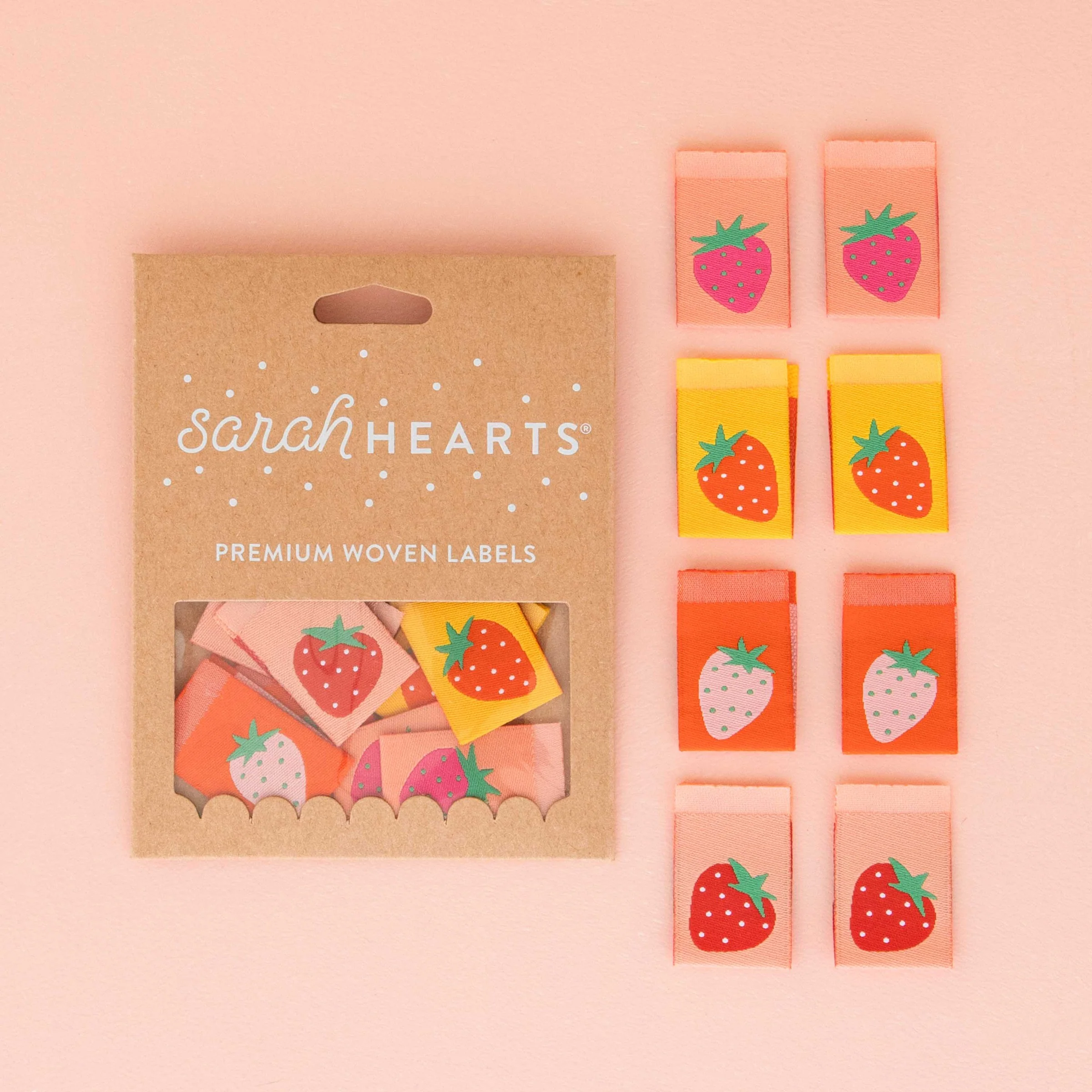 Strawberry Multipack of Sew-in Labels - Image 2