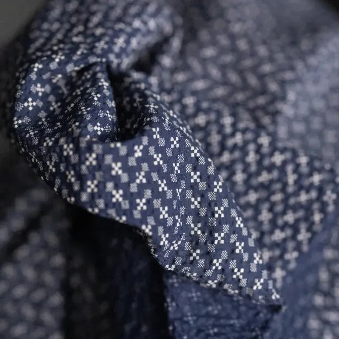 Sukoshi Organic Seersucker Indigo - Image 2