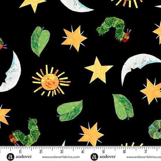 Sun, Moon, and Stars Black
