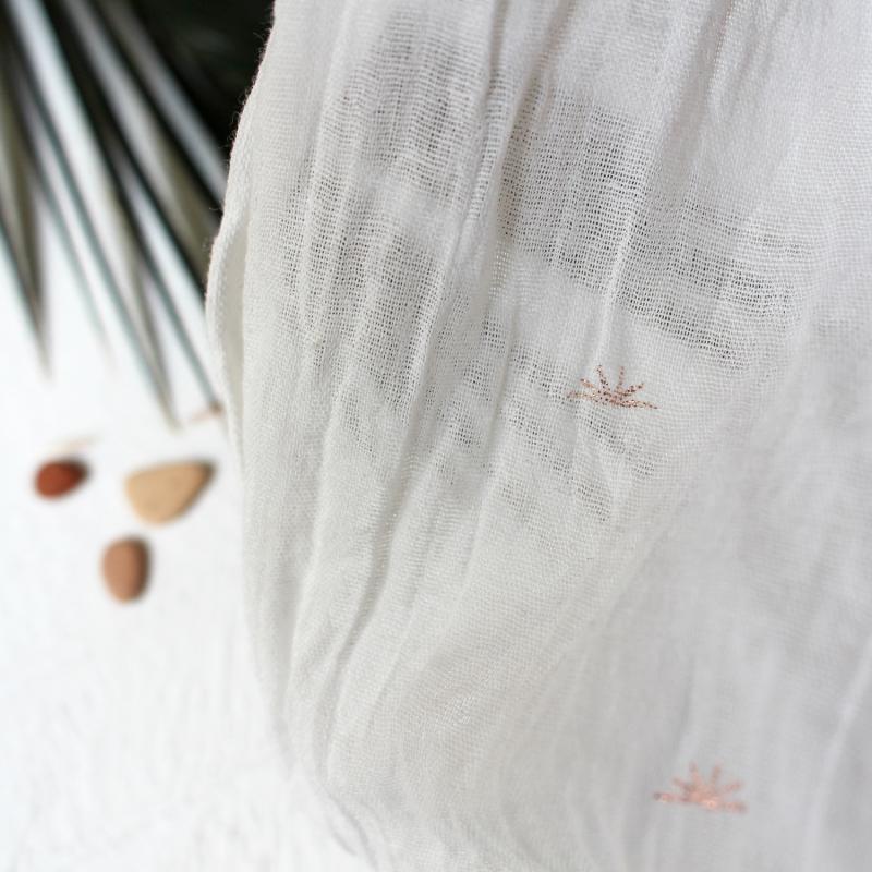 Sunset Off White on Cotton Crepe - Image 2