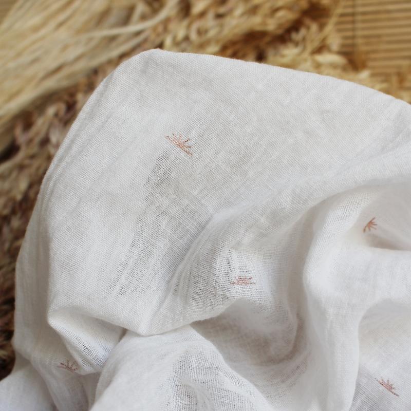 Sunset Off White on Cotton Crepe - Image 4