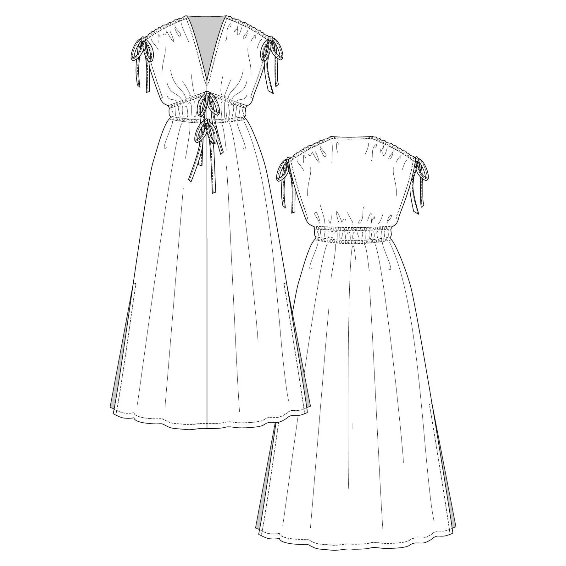 SUVI Caftan Mini & Maxi Dress Pattern - PDF DOWNLOAD - Image 7