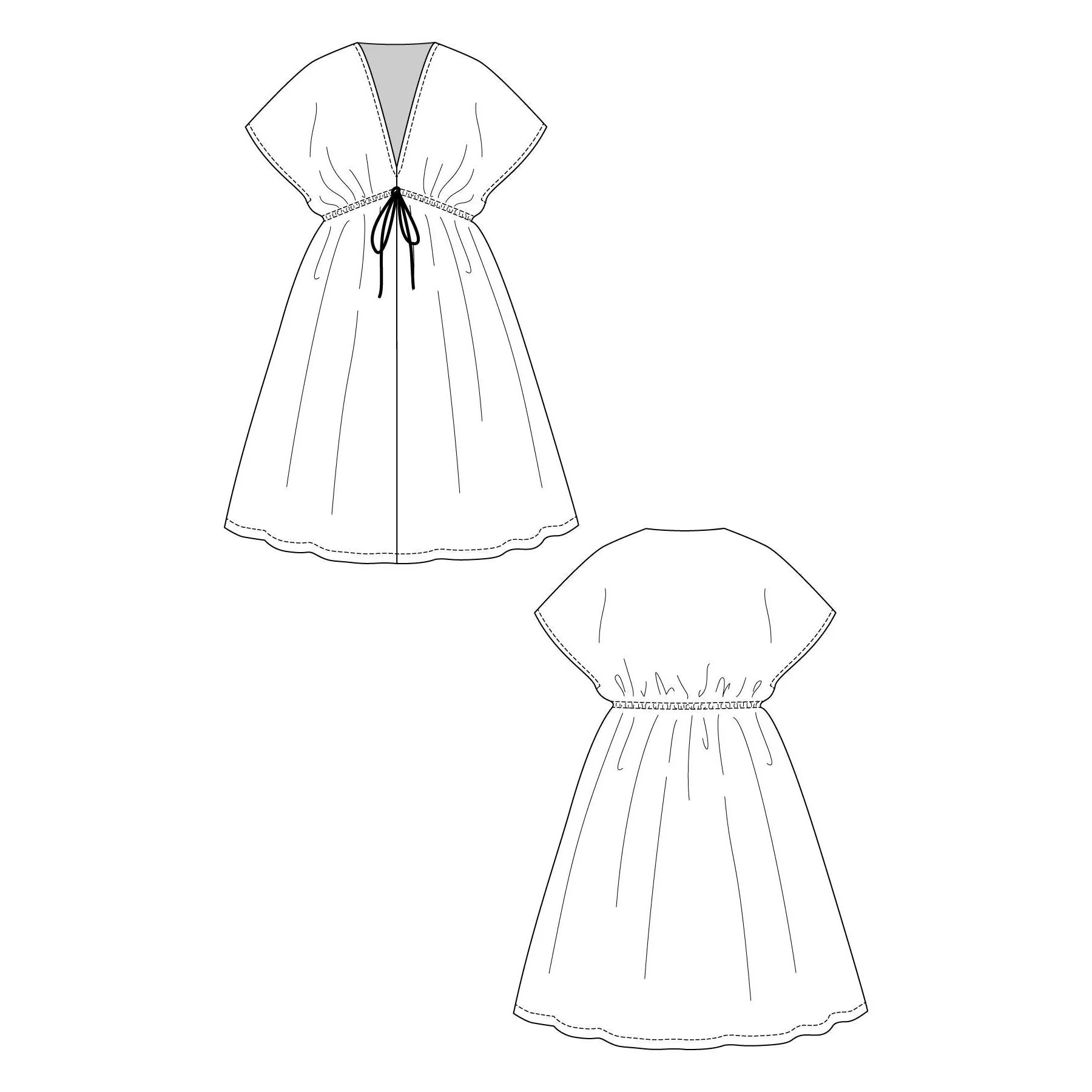 SUVI Caftan Mini & Maxi Dress Pattern - PDF DOWNLOAD - Image 8