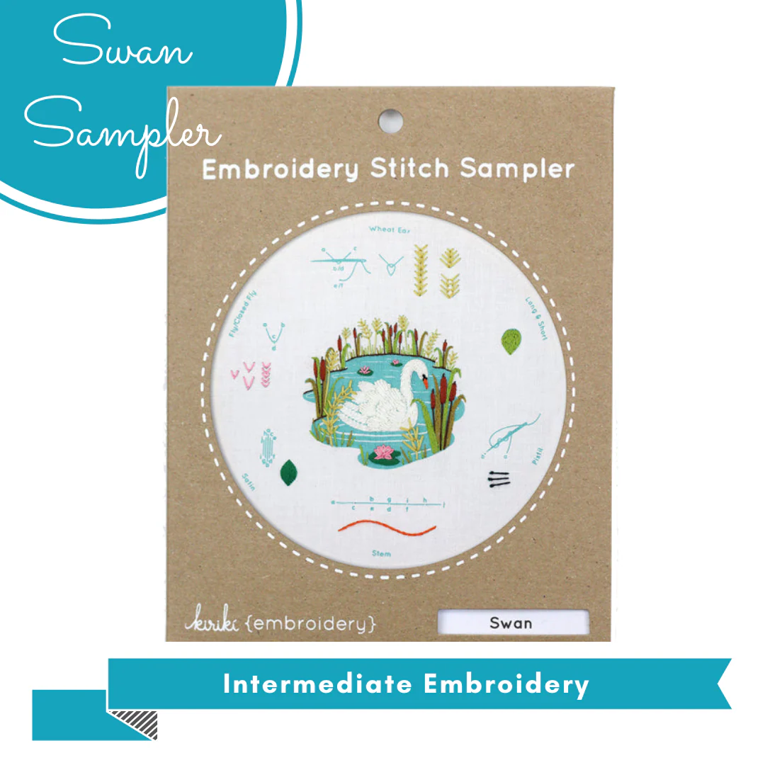 Intermediate Embroidery - Swan Sampler
