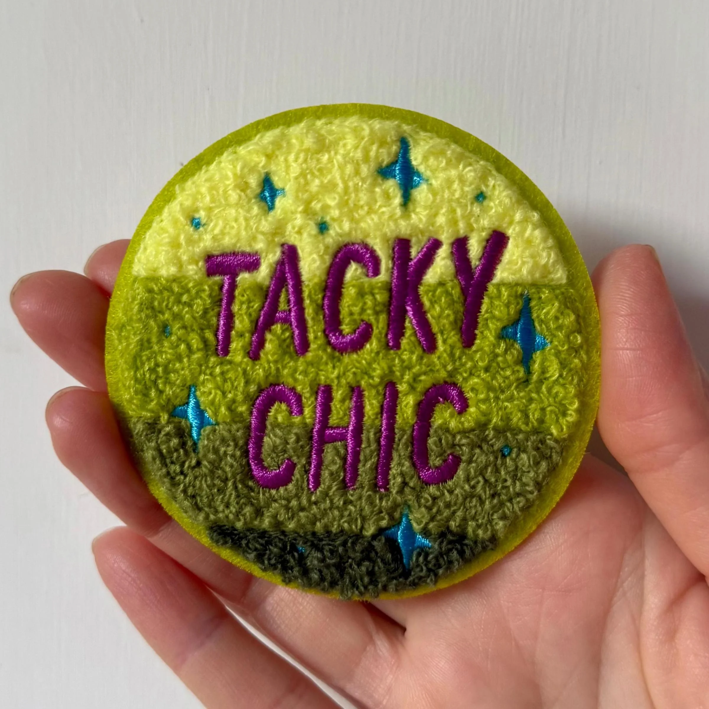 Tacky Chic Chenille Sew-On Patch