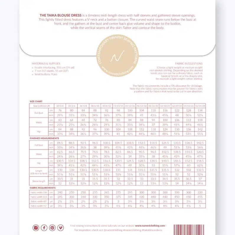 Taika Blouse & Dress Pattern - Image 6