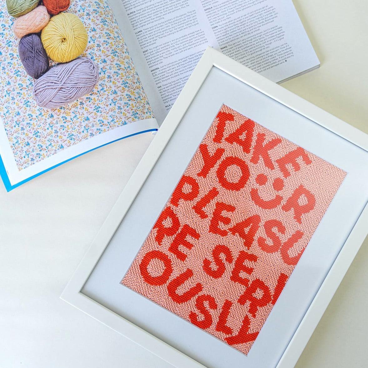Take Your Pleasure Seriously Needlepoint Kit - Image 3