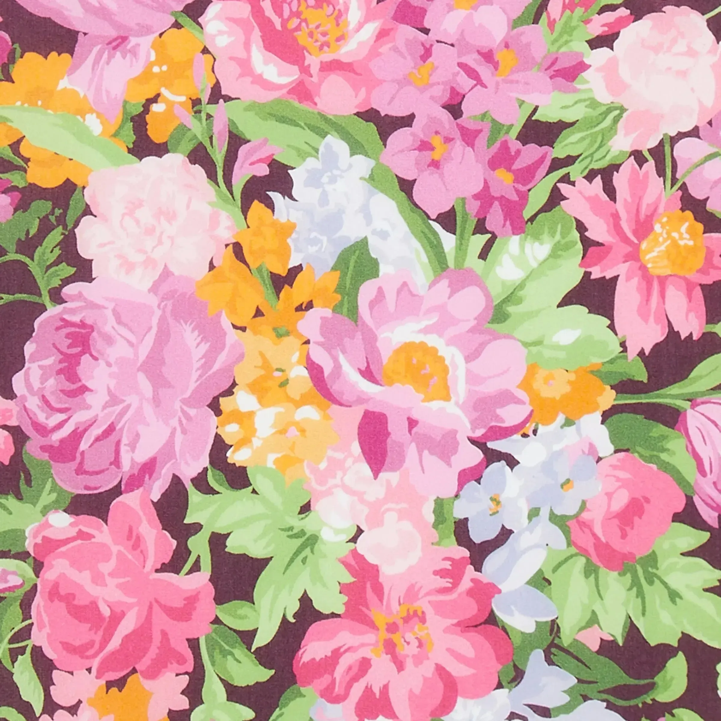 Tana Lawn - Bouquet Carnival Burgundy